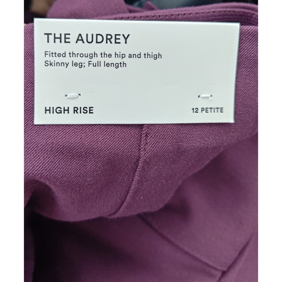 NWT The Audrey High Rise Plum Rose Ann Taylor plum rose pants - Picture 5 of 7